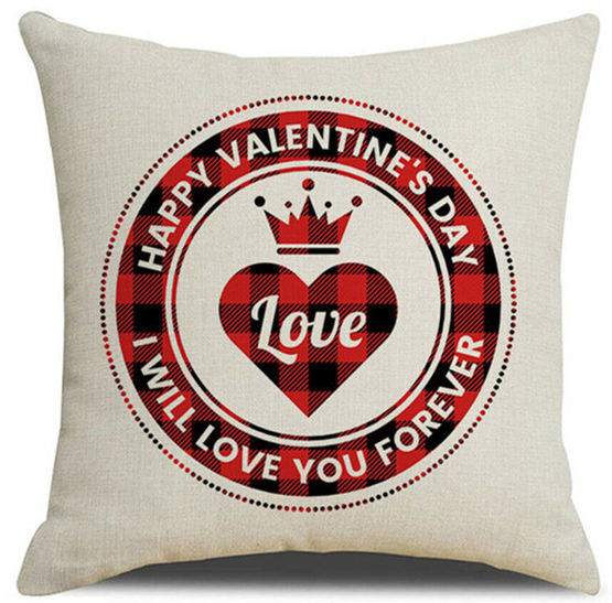 Valentines Day red pillowcase cushion cover