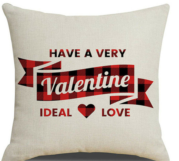 Valentines Day red pillowcase cushion cover